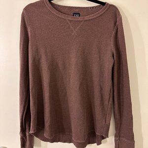 Gap Brown Waffle Long Sleeve